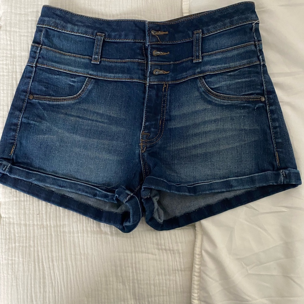 Jean shorts and body suit